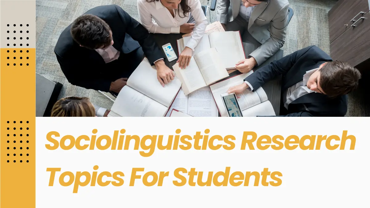 research topics on sociolinguistics
